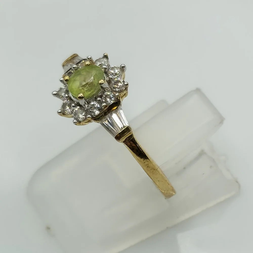 NWOT Rare Genuine Sava Sphene Sunburst Ring - Picture 4 of 8